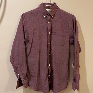 Dockers maroon/white dress shirt